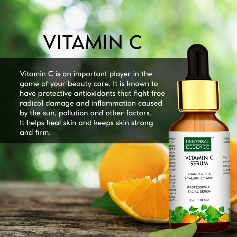 Vitamin C Facial Serum With Hyaluronic Acid  (30 ml)