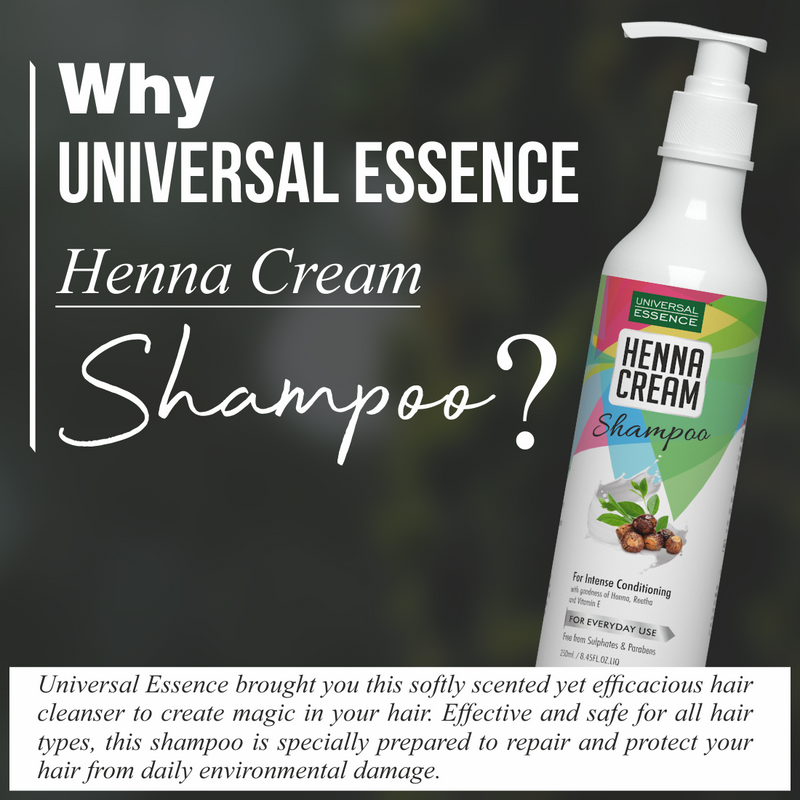 Heena Cream Shampoo for Strong Hair Growth, Paraben & Sulphate Free 250 ml
