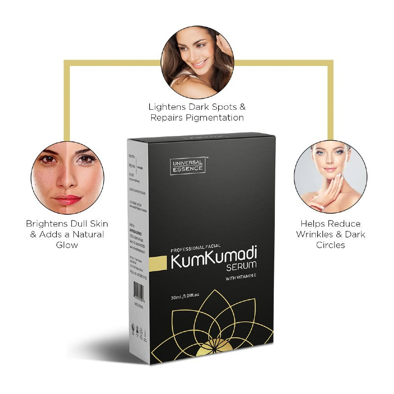 Premium Kumkumadi Facial Serum With Vitamin C - Tan Reversal & Anti Ageing | Fairness Brightening Facial Serum - 30 ml